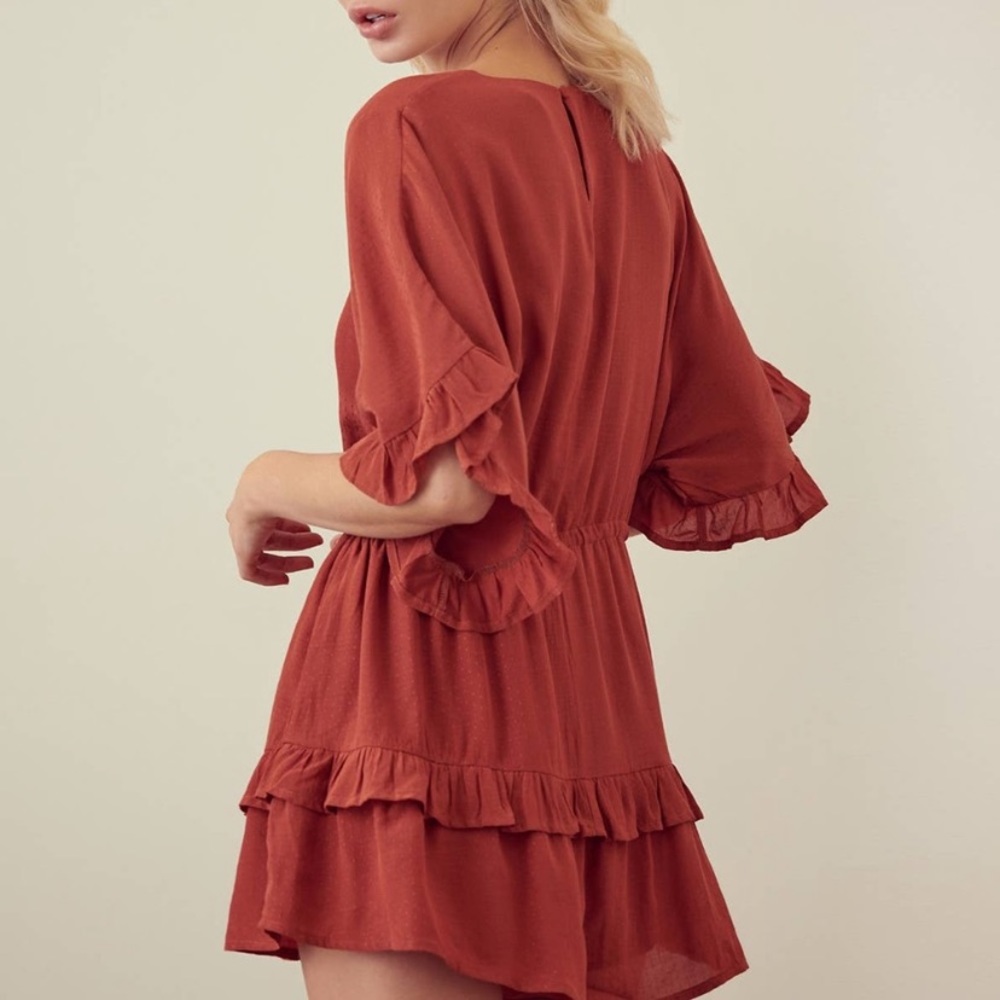 Rust Orange Romper - Picture 2 of 3